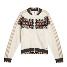 adidas Originals x Clot Superstar Knit Zipped Track Top beige