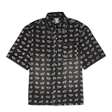 Billionaire Boys Club Diamonds & Dollars Oversized SS Denim Shirt schwarz
