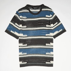 Daily Paper&nbsp; Kente Stripe Knit T-Shirt gris