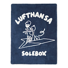 solebox x Lufthansa Blanket bleu