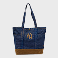 New Era MLB New York Yankees Suede Denim Tote blau