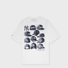 New Era MLB Cap Graphic Os Tee New York Yankees blanc