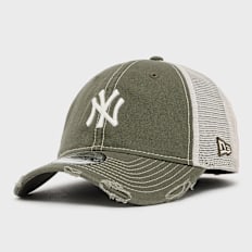 New Era Cotton Canv 9Twenty® Trucker New York Yankees grün