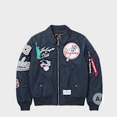 New Era x Alpha Industries MA1 Jacket Neyyan blau
