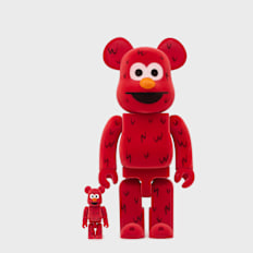 Medicom&nbsp; Bearbrick Elmo Flocky Ver. 400% & 100% multicolore
