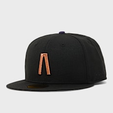 New Era x Fear of God Open Market MLB Logo Fitted Cap zwart