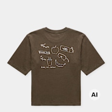 The North Face&nbsp; Wmns Hike Picnic Boxy Short-Sleeve Graphic T-Shirt brun