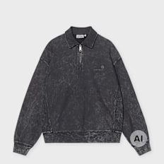 Carhartt WIP Lambert Polo Sweater bleu