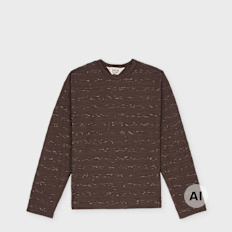 Brain Dead Casey Stripe Long Sleeve T Shirt brun