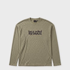 Daily Paper Waffle Stay Informed Longsleeve groen