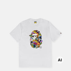 A Bathing Ape Sticker Pack Ape Head Tee wit