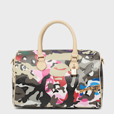 A Bathing Ape&nbsp; Hybrid Camo Medium Boston Bag multicolore