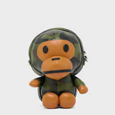 A Bathing Ape 1st Camo Baby Milo PU Shoulder Bag grün