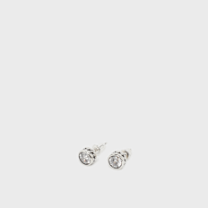 TwoJeys Stone Stud Starline Earring silver