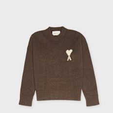 AMI PARIS Knit Sweater ADC Braun