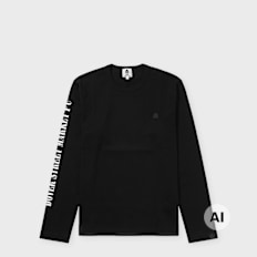 DSM Kei Ninomiya Unisex Print On Sleeve Longsleeve Tee Knit black UndefinedColor