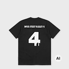 DSM Kei Ninomiya Unisex Football Brack Print Shortsleeve Tee Knit black black