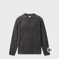 C. P. Company Knitwear Crew Neck In Cotton Chenille raven Undefinierte Farbe