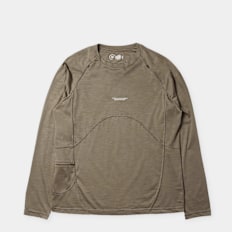 PURPLE MOUNTAIN OBSERVATORY Wool Performance LS Top Beige