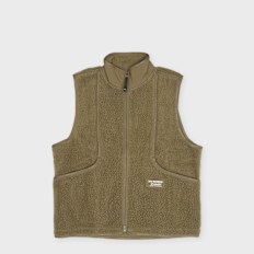 Pas Normal Studios Off-Race Pile Fleece Vest Beige