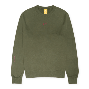 Nike Nocta Fleece Crewneck cargo khaki/team red grün 86292 1