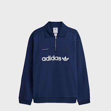 adidas Originals x Song For The Mute Adi008 Longsleeve Quarterzip Polo blue 103812 1