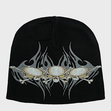 Hellstar Tribal Skullz 2 Beanie Schwarz 106155 1