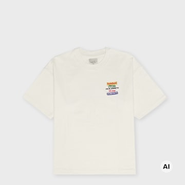 solebox Racing Tee Sticker Beige 140572 1