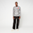 Comme des Garcons Play Play Red Heart Striped Long Sleeve T-Shirt schwarz