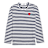 Comme des Garcons Play Play Red Heart Striped Long Sleeve T-Shirt blue