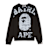 A Bathing Ape Big College Crewneck zwart