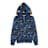 A Bathing Ape Color Camo Double Shark Full Zip Hoodie blau