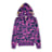 A Bathing Ape Color Camo Double Shark Full Zip Hoodie lila