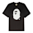 A Bathing Ape Pixel Ape Head Relaxed Fit Tee M schwarz