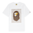 A Bathing Ape Sta Houndstooth Ape Head Tee white