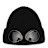 C. P. Company Extra Fine Merino Wool Goggle Beanie schwarz