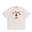 A Bathing Ape Chain Stitch College Relaxed Fit Tee beige