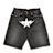 A Bathing Ape Twin Sta Relaxed Fit Denim Shorts grijs