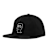 Brain Dead Flannel Logohead 6 Panel Hat noir