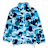 A Bathing Ape ABC Camo Metal One Point Boa Jacket M blue
