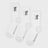 On Logo Sock High 3P blanc