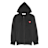 Comme des Garcons Play Play Red Heart Hooded Zip Sweatshirt black