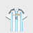 adidas Originals Argentina 26 Home Replica Jersey (Messi) blauw