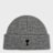AMI PARIS Beanie With Contrasted Ami De Coeur Grau