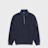 C. P. Company Sweatshirt Polo Collar Brushed Blau